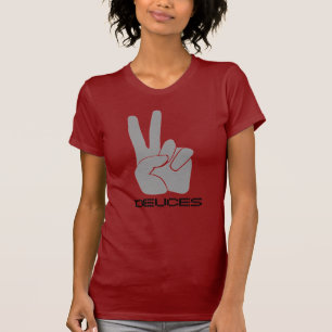 Deuces rappar fingrar R&B för T-shirt