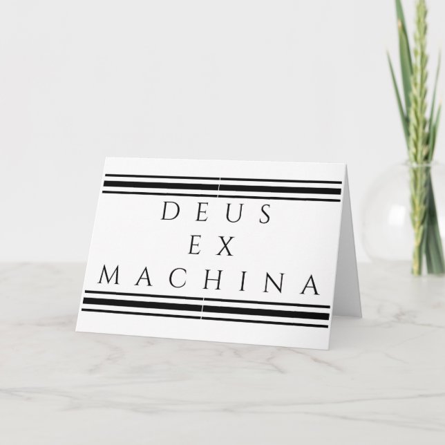 Deus Ex Machina Kort (Framsida)