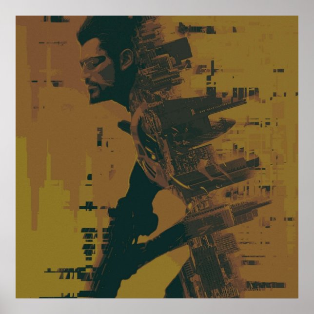 Deus Ex Mankind Delad v2 Poster (Framsidan)