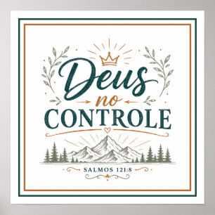 Deus i kontrollen Kristet andligt uttryck Poster