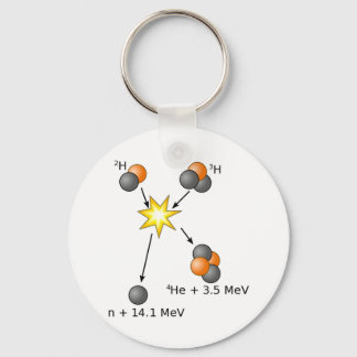 Deuterium Tritium Fusion Nyckelring