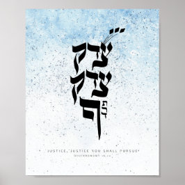 Deuternomy 16,20, Justice, du ska följa Poster