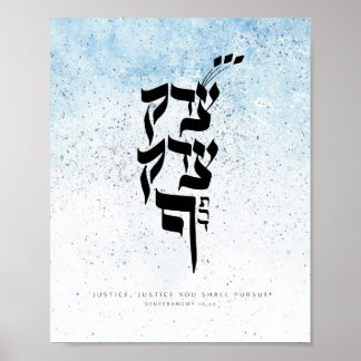 Deuternomy 16,20, Justice, du ska följa Poster
