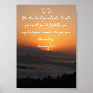 Deuteronomi 20:4 - Bibel Poster