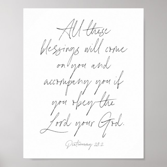 Deuteronomi 28:2 poster (Framsidan)