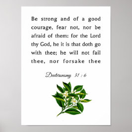 Deuteronomi 31:6 poster