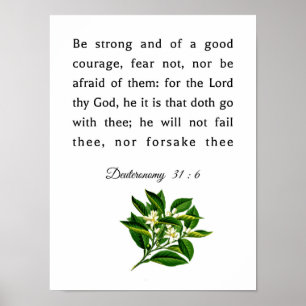 Deuteronomi 31:6 poster