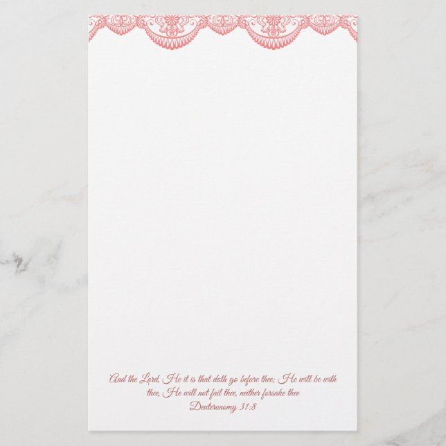 Deuteronomi 31:8 brevpapper (Framsida)