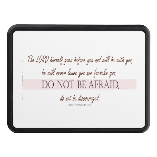 Deuteronomi 31:8 Herren går före dig Dragkroksskydd (Framsidan)