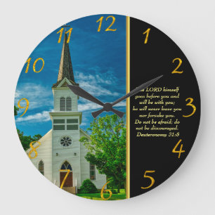 Deuteronomi 31:8 Vita kyrkan Stor Klocka