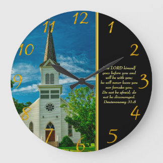 Deuteronomi 31:8 Vita kyrkan Stor Klocka