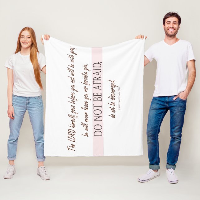 Deuteronomi 31 fleecefilt (På plats)