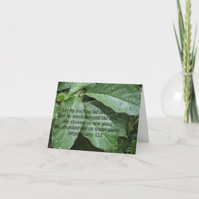 Deuteronomi 32:2 kort (Framsida)