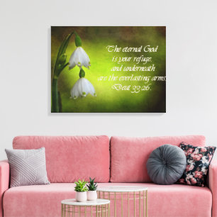 Deuteronomi 33:26 Einternal Refuge inspirational Canvastryck