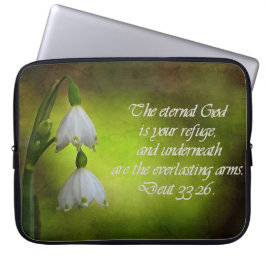 Deuteronomi 33:26 Einternal Refuge inspirational Laptop Fodral
