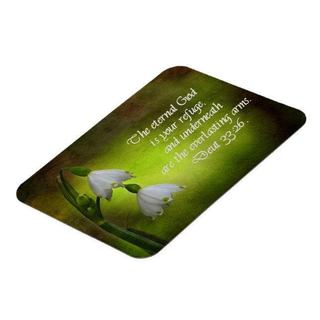 Deuteronomi 33:26 Einternal Refuge inspirational Magnet (Vänstra Sidan)