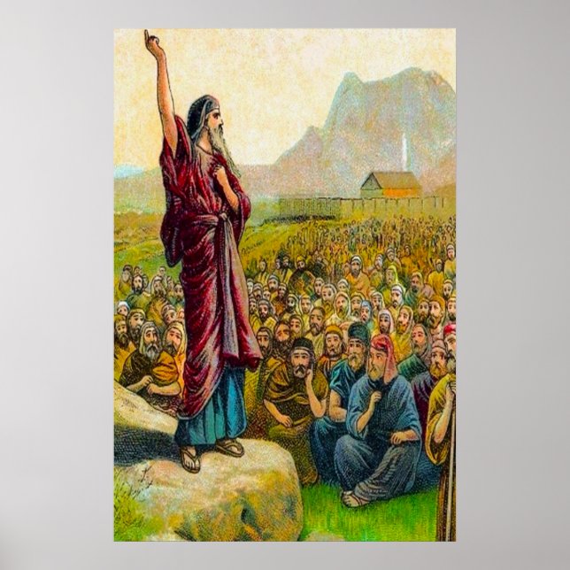 Deuteronomi 6:1-9 Kärlek och Obey Gud poster (Framsidan)