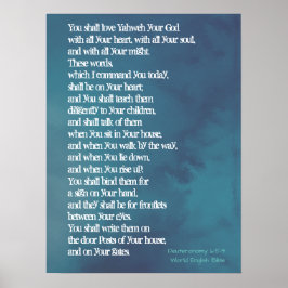 Deuteronomi 6:5-9 - Prioriteringar Poster