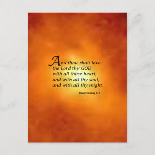 Deuteronomi 6:5 vykort