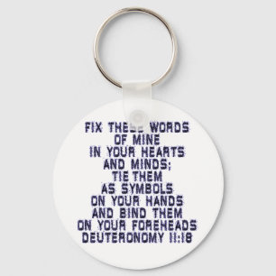 Deuteronomy 11:18 nyckelring