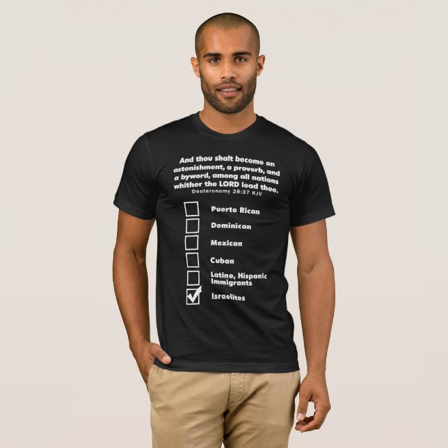 Deuteronomy 28:37T-tröja Tee Shirt (Hel framsida)