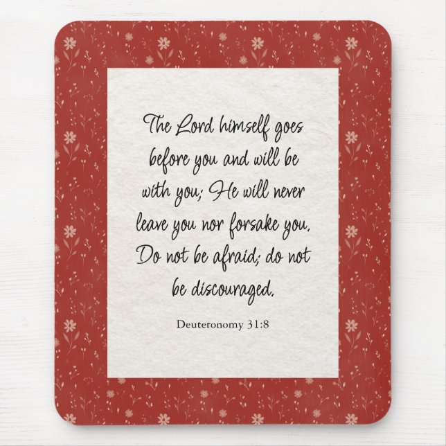 Deuteronomy 31:8 Bibelvers Bild  Musmatta (Framsidan)