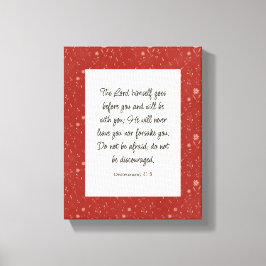 Deuteronomy 31:8 Bible Verse Image Canvastryck