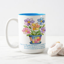Deuteronomy 31:8 Tvåtons Kaffemugg