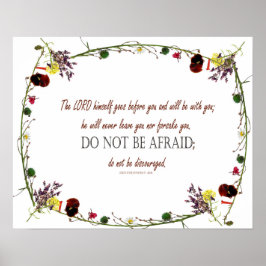 Deuteronomy 31:8, var inte rädd, Décor. Poster