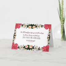 Deuteronomy 31 Flower Postcard är inte rädd