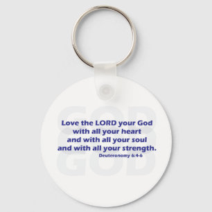 Deuteronomy 6:4 - 6 nyckelring