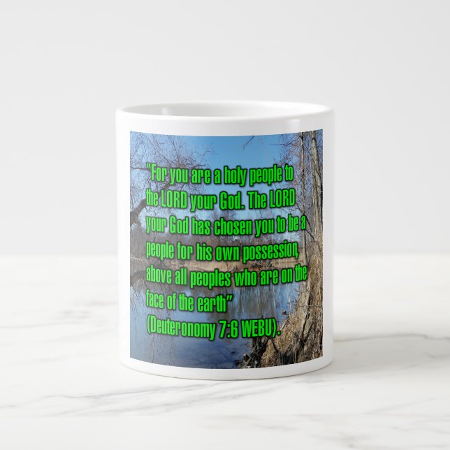 Deuteronomy 7:6 WEBU  Mugg Jumbo Mugg (Framsidan)