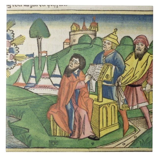 Deuteronomy: Frontispiece som guden gör i let Kakelplatta (Framsidan)