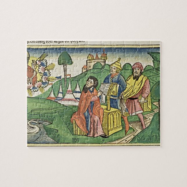 Deuteronomy: Frontispiece som guden gör i let Pussel (Horisontell)