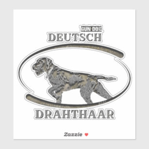 Deutsch Drahthaar , Best gun hund Klistermärken