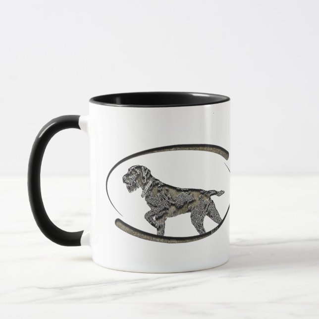 Deutsch Drahthaar , Best gun hund Mugg (Vänster)