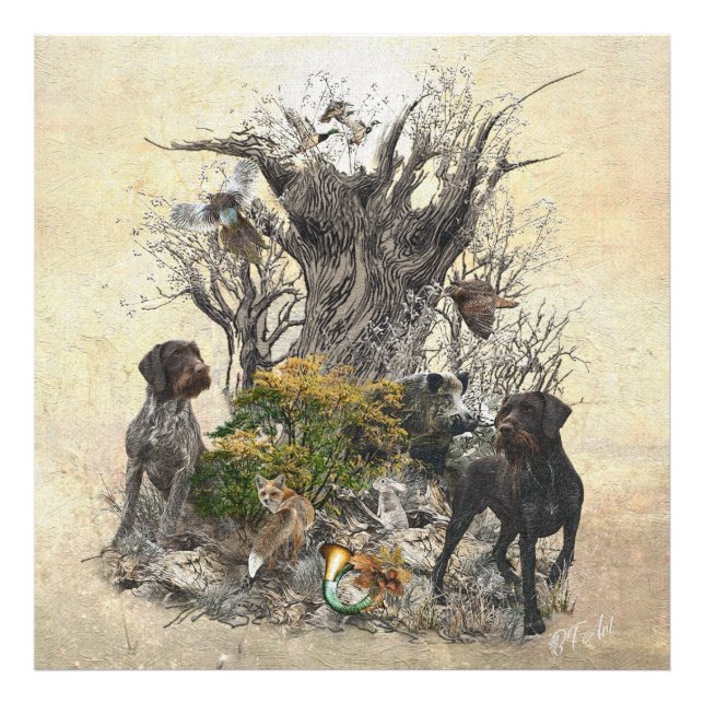 Deutsch Drahthaar Fototryck (Framsidan)