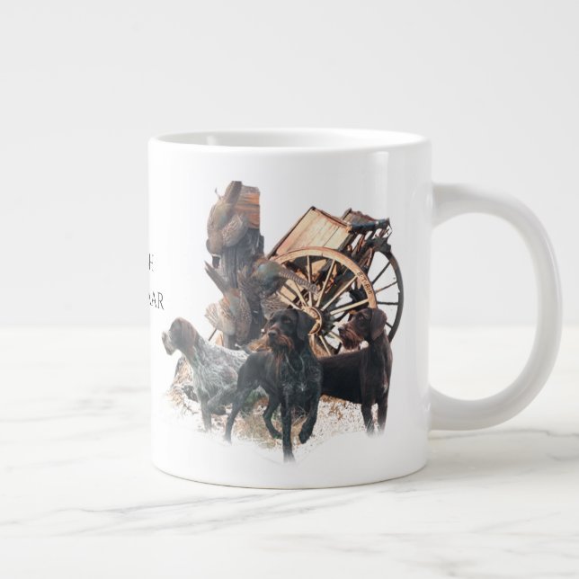 Deutsch Drahthaar Jumbo Mugg (Höger)