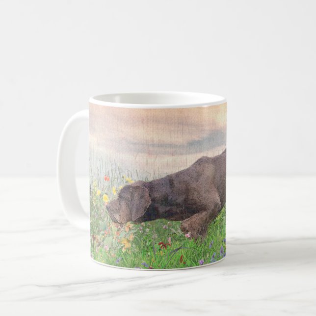 Deutsch Drahthaar Kaffemugg (Framsida vänster)