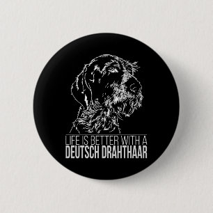 Deutsch Drahthaar-livet är bättre hund att säga Knapp