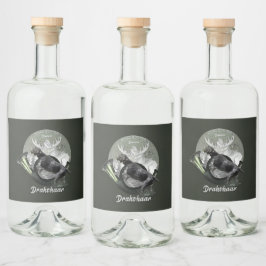 Deutsch Drahthaar Spritflaskor Etikett