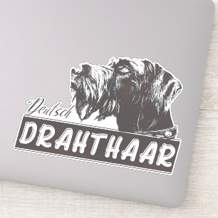 Deutsch Drahthaar Sticker Klistermärken