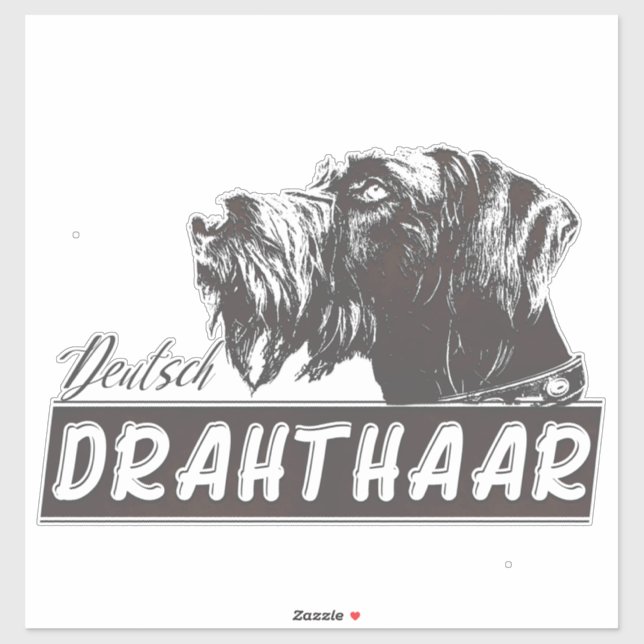 Deutsch Drahthaar Sticker Klistermärken (Ark)