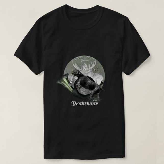 Deutsch Drahthaar T Shirt (Design framsida)