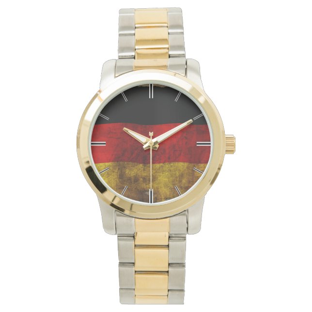 Deutsch Flagge - Vintage... Armbandsur (Framsida)