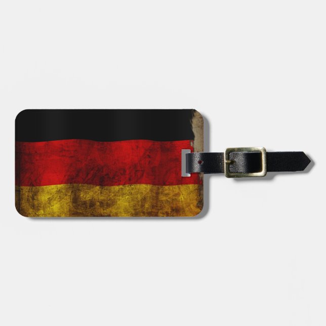 Deutsch Flagge - Vintage... Bagagebricka (Horisontell Framsida)