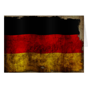 Deutsch Flagge - Vintage... Hälsningskort