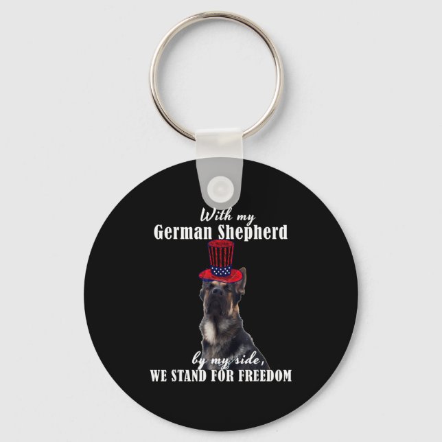 Deutsch Funny American German Dogs Quotes Germany  Nyckelring (Framsida)