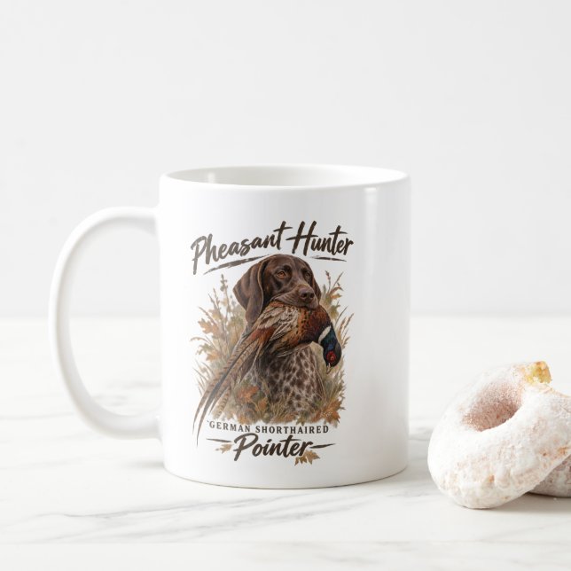 Deutsch Kortshaar  Kaffemugg (Med munk)