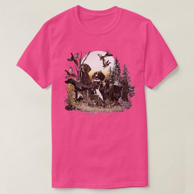 Deutsch Kurzhaar T Shirt (Design framsida)